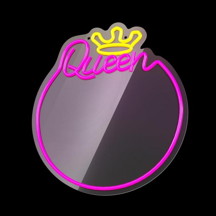 Forever Light - Forever Light Neon MIRROR LED QUEEN FM0NE04 - Rosa