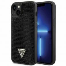 Guess - Guess iPhone 14 Mobilskal Rhinestone Triangle - Svart