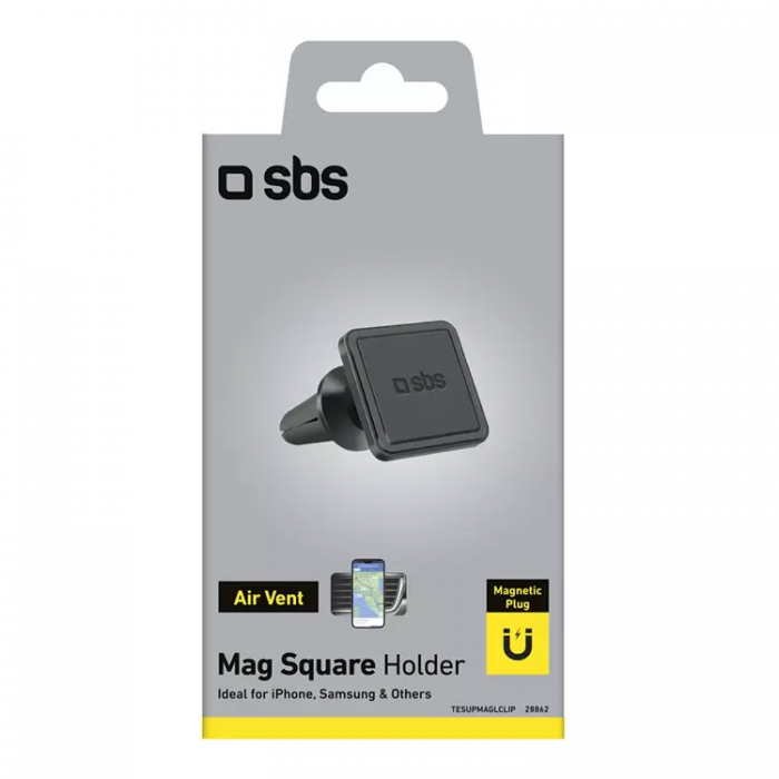 SBS - SBS Magnetisk Smartphonehllare - Svart