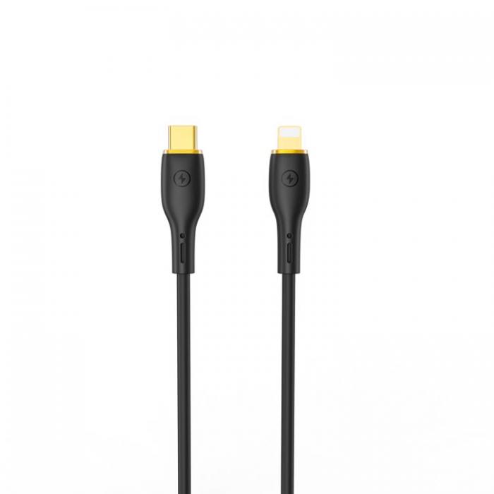 WIWU - WIWU USB-C Till Lightning 30W 1.2m Kabel YQ01 - Svart