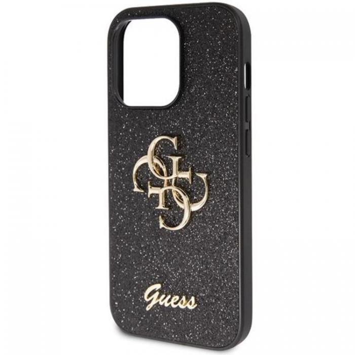 Guess - Guess iPhone 11/XR Mobilskal Glitter Script Big - sVART