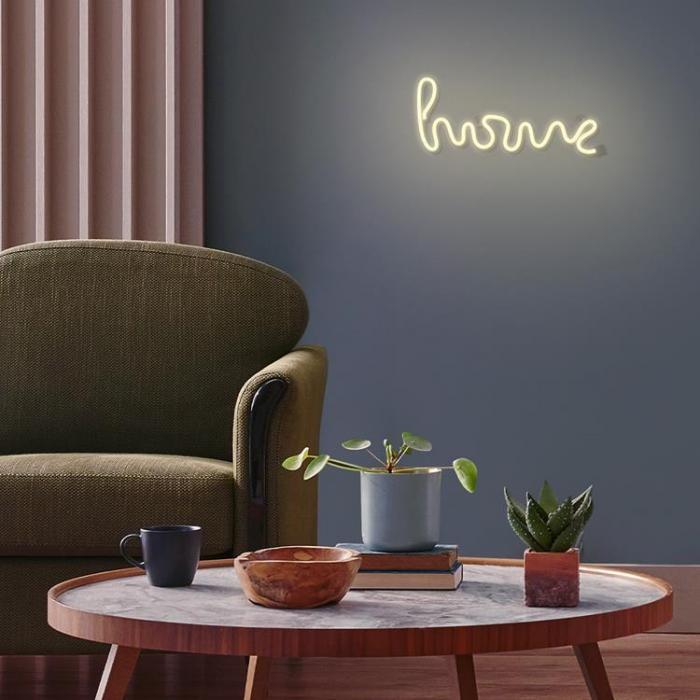 Forever Light - Forever Light LED Neon HOME Bat + USB FLNE21 - VarmVit