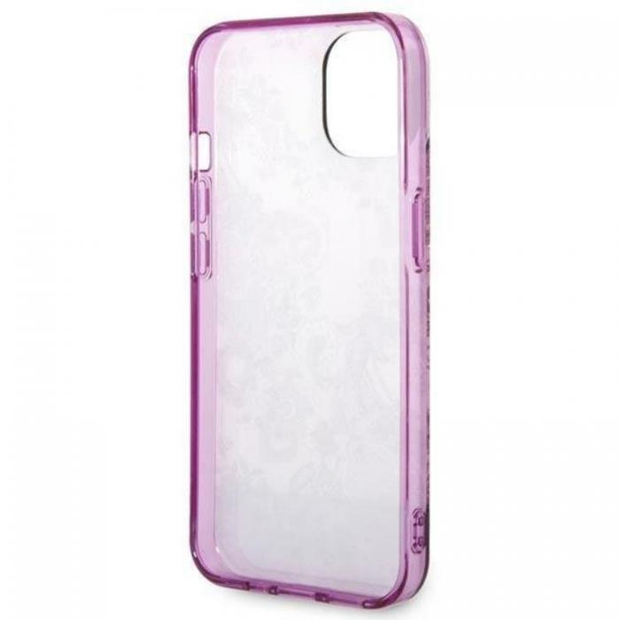 Guess - GUESS iPhone 14 Plus Skal Porcelain Collection - Fuschia