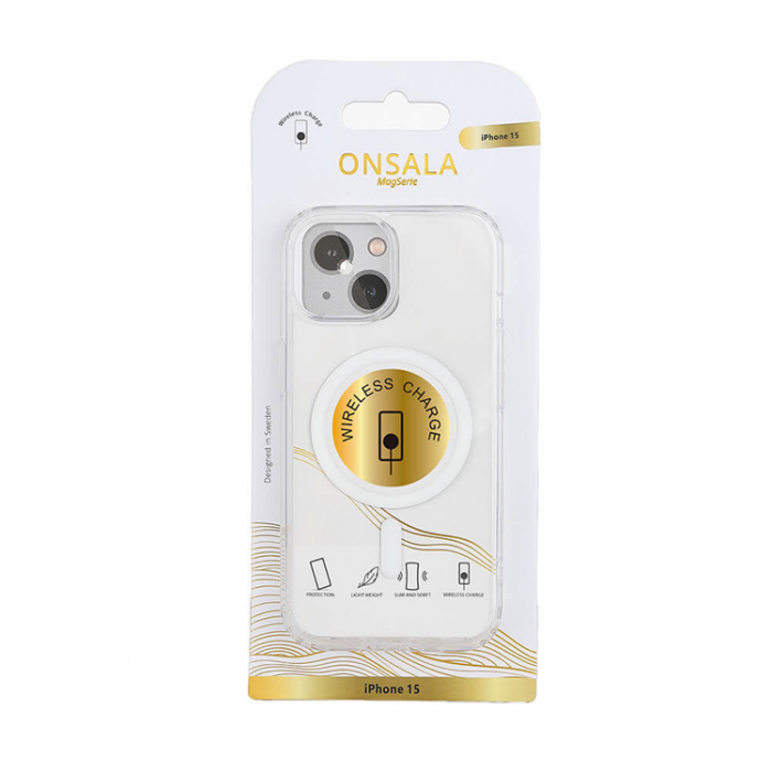 Onsala - Onsala iPhone 15 Mobilskal Magsafe - Transparent