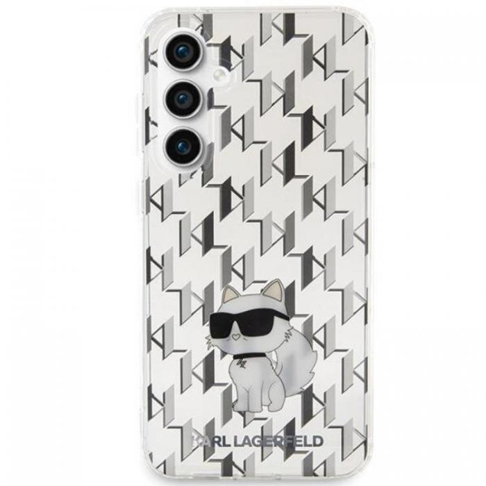 Guess - Karl Lagerfeld Galaxy S23 FE Mobilskal Monogram Choupette - Transaprent