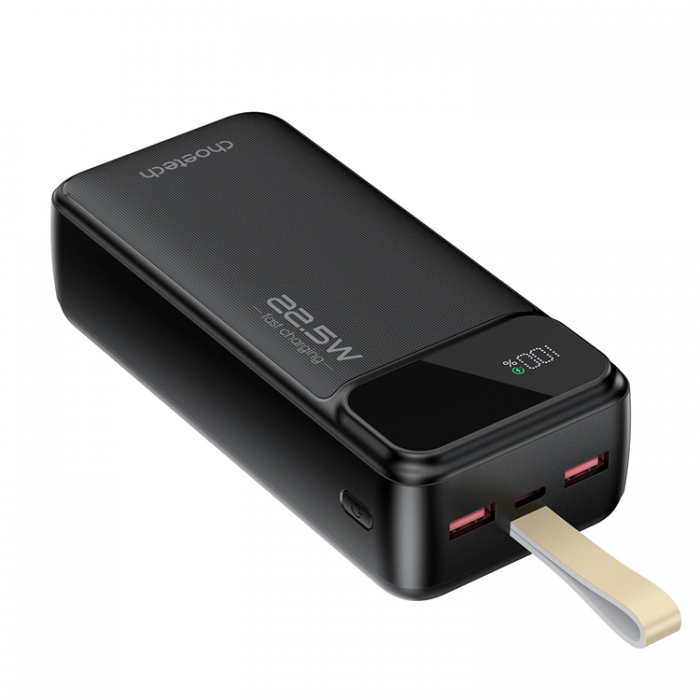 Choetech - Choetech Powerbank 30000mAh 22.5W PD USB-C, USB-A - Svart