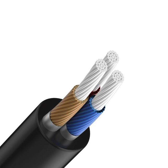 Devia - Devia Aux till Lightning kabel 3.5mm 1m - Svart