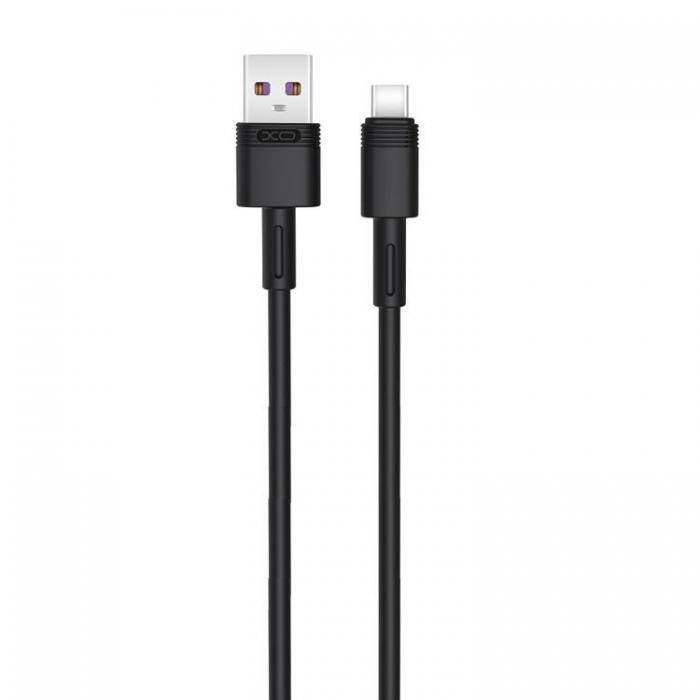 XO - XO USB Till USB-C 1m Kabel 5A NB-Q166 - Svart