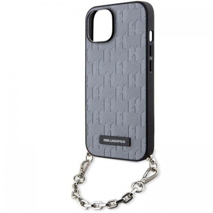 KARL LAGERFELD - KARL LAGERFELD iPhone 14 Mobilskal Saffiano Monogram Chain