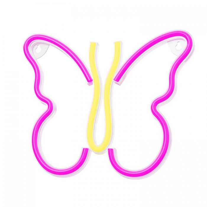 Neolia - Neolia LED Neon Light BUTTERFLY NNE03 - Rosa