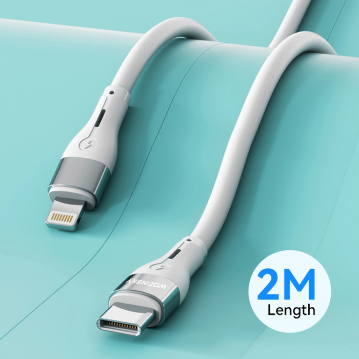 Wozinsky - Wozinsky USB-C till Lightning kabel PD 27W 2m - Vit