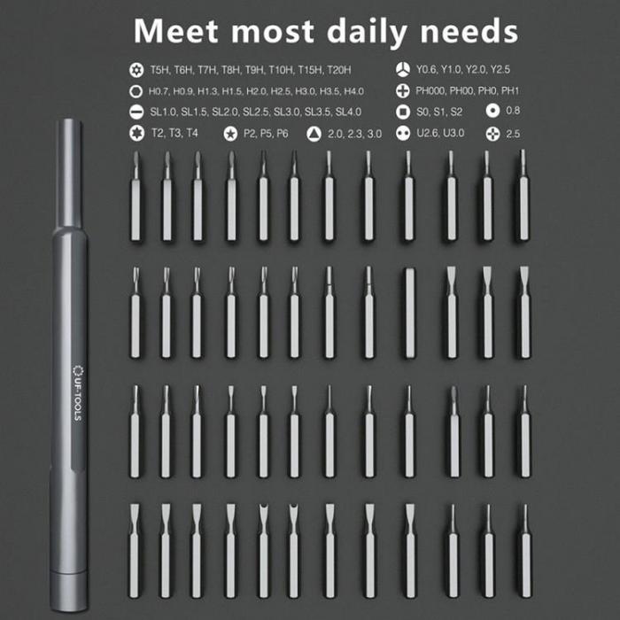 UF-TOOLS - UF-TOOLS - 48-i-1 Precisionsskruvmejsel med Utbytbara Bits