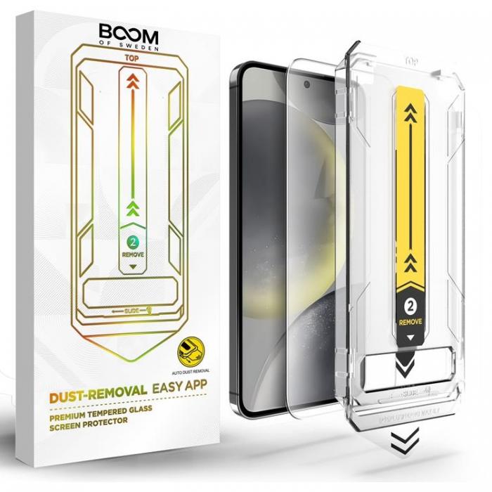 Boom of Sweden - LIVSTIDSGARANTI - BOOM Galaxy S24/S25 Hrdat Glas Skrmskydd - 2 Pack