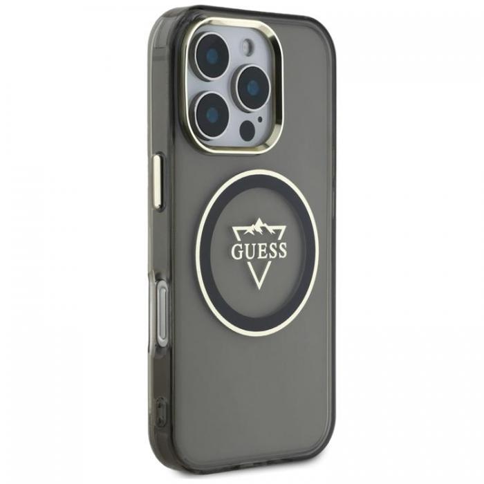 Guess - Guess iPhone 16 Pro Mobilskal MagSafe IML Mountain Logo - Svart