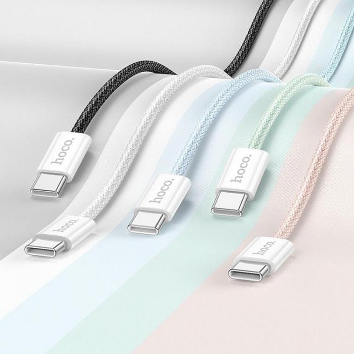 Hoco - Hoco USB-C till USB-C kabel 1m 60W X104 3A - Rosa