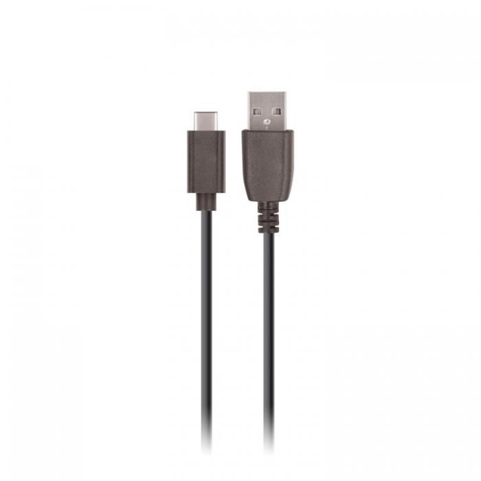 Maxlife - Maxlife USB-C till USB-A kabel 3m 2A - Svart