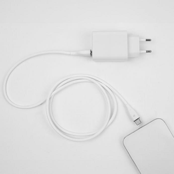 Forever - Forever USB-C till USB-A kabel 1m 6A - Vit