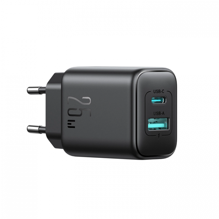 Joyroom - Joyroom Snabbladdare 25W USB-C USB-A SFC PPS PD - Svart