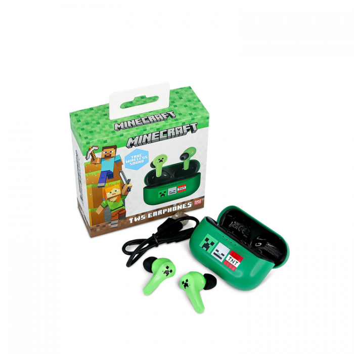 Minecraft - MINECRAFT TWS In-Ear Hrlurar - Grn