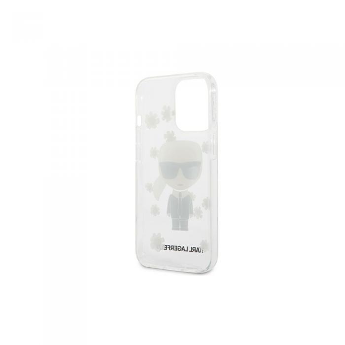 KARL LAGERFELD - Karl Lagerfeld Transparent Flower Iconic iPhone 13 Pro Skal