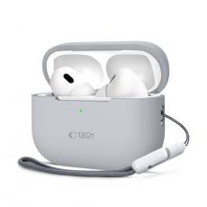 Tech-Protect - Tech-Protect Apple Airpods Pro 1/2 Skal Silikon - Crayon Grå