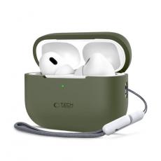 Tech-Protect - Tech-Protect Apple Airpods Pro 1/2 Skal Silikon - Olivgrön