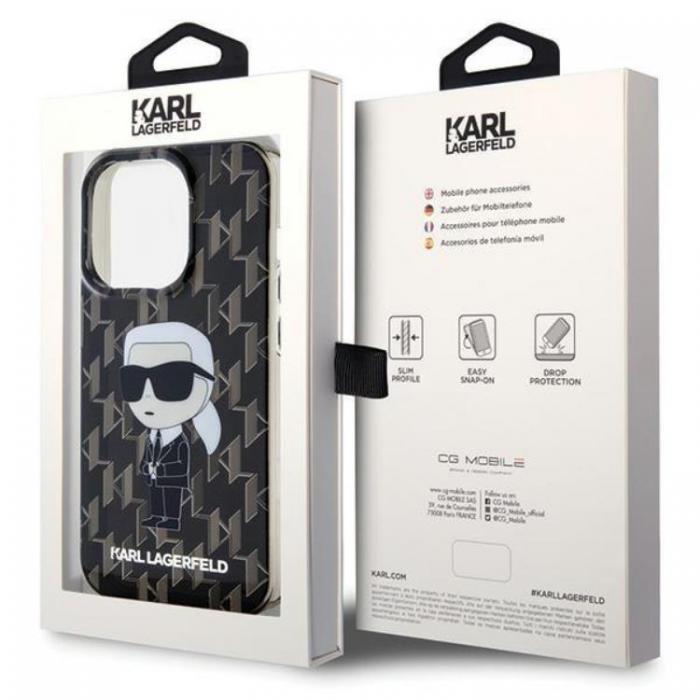 KARL LAGERFELD - KARL LAGERFELD iPhone 15 Pro Mobilskal Monogram Ikonik - Transparent