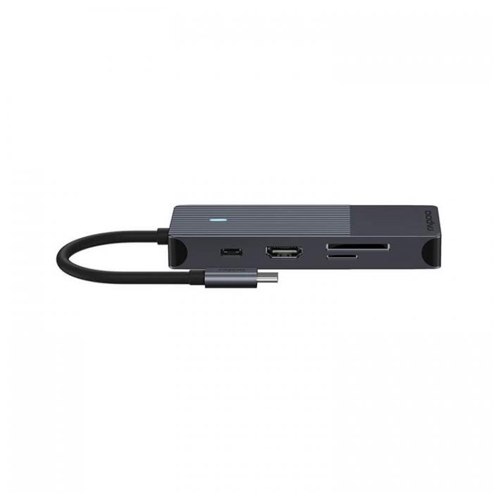 Rapoo - RAPOO Multiport UCM-2004 8-i-1 USB-C-Adapter