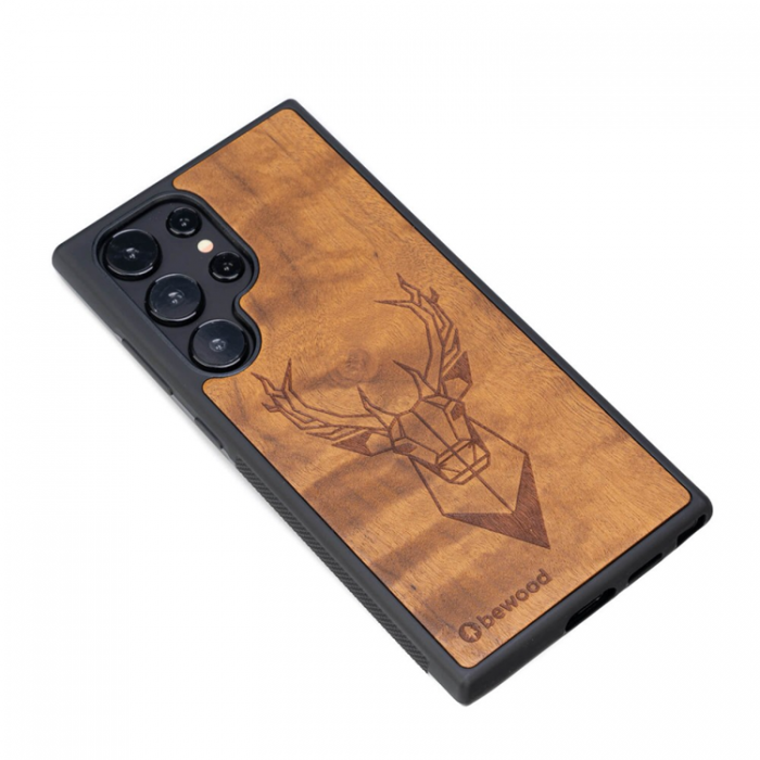 Bewood - Bewood Galaxy S24 Ultra Mobilskal Deer Imbuia