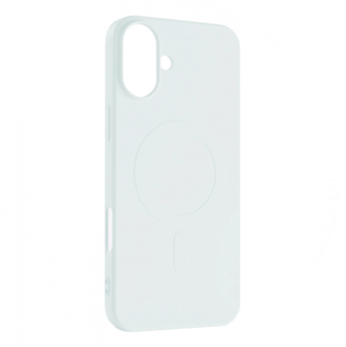 A-One Brand - iPhone 16 Pro Max Mobilskal Magsafe Liquid Silikon - Vit