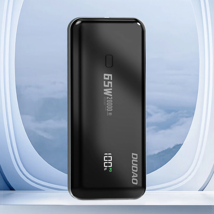 Dudao - Dudao Powerbank K65 20000mAh 65W - Svart