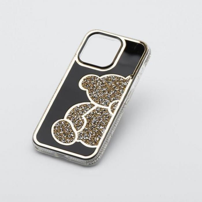 A-One Brand - iPhone 15 Pro Mobilskal Teddy Bear - Guld