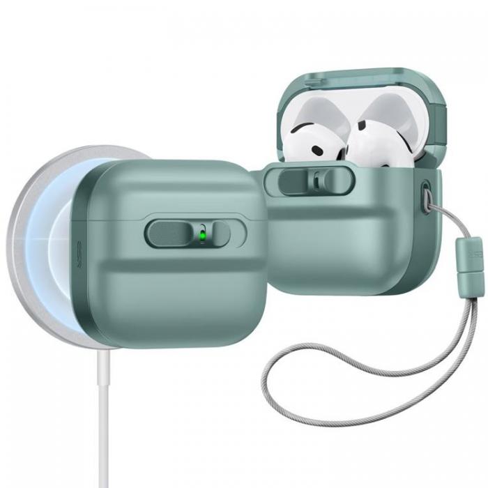 ESR - ESR Airpods 4 Skal Magsafe Halolock - Grn