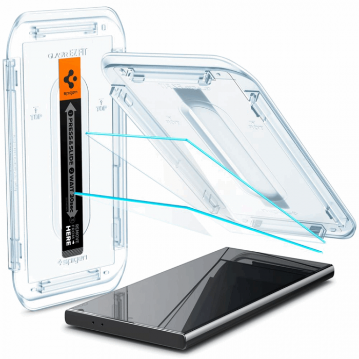 Spigen - [2-Pack] Spigen Galaxy S24 Ultra Hrdat glas Skrmskydd EZ-Fit