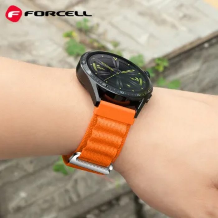 Forcell - Forcell Galaxy Watch 22mm Armband - orange