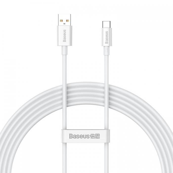 BASEUS - Baseus USB Till USB-C 100W 2m Kabel Superior Moon - Vit