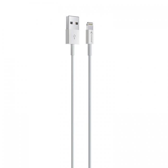 Comma - Comma USB Till Lightning 1m Kabel 2.4A Jub MFi - Vit