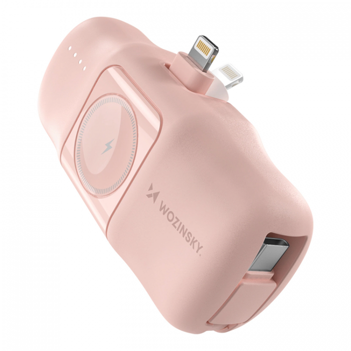 Wozinsky - Wozinsky Lightning Mini Powerbank 15W 5000mAh - Rosa