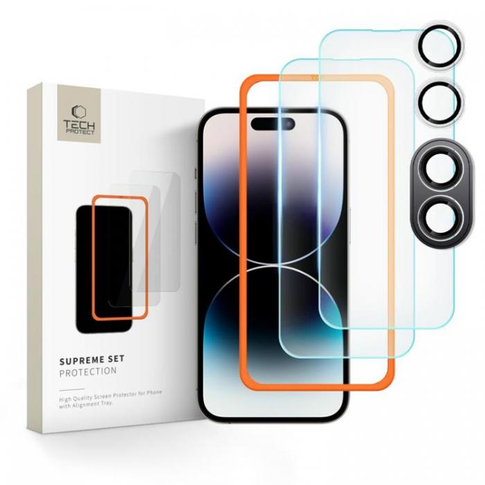 Tech-Protect - Tech-Protect [3-Pack] iPhone 16 Hrdat Glas Skrmskydd Supreme