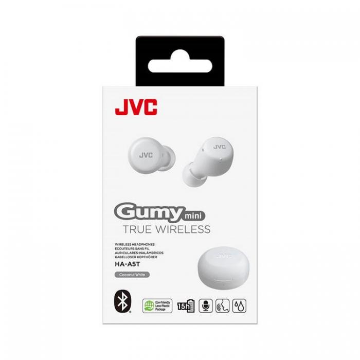 JVC - JVC Hrlurar In-Ear True Wireless Gumy Mini HA-A5T - Vit