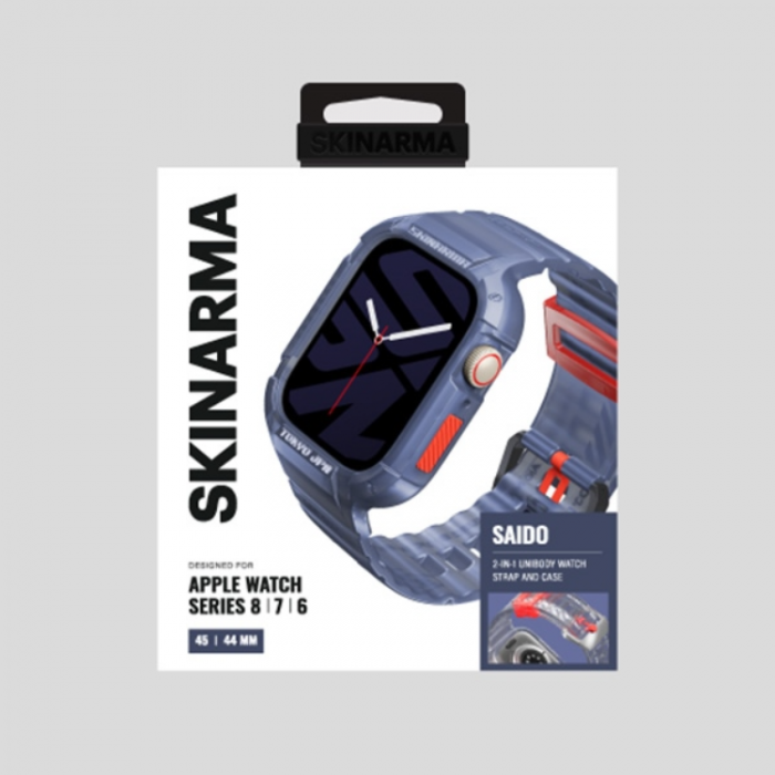 Skinarma - Skinarma Apple Watch (44/45mm) Armband Saido - Mrkbl