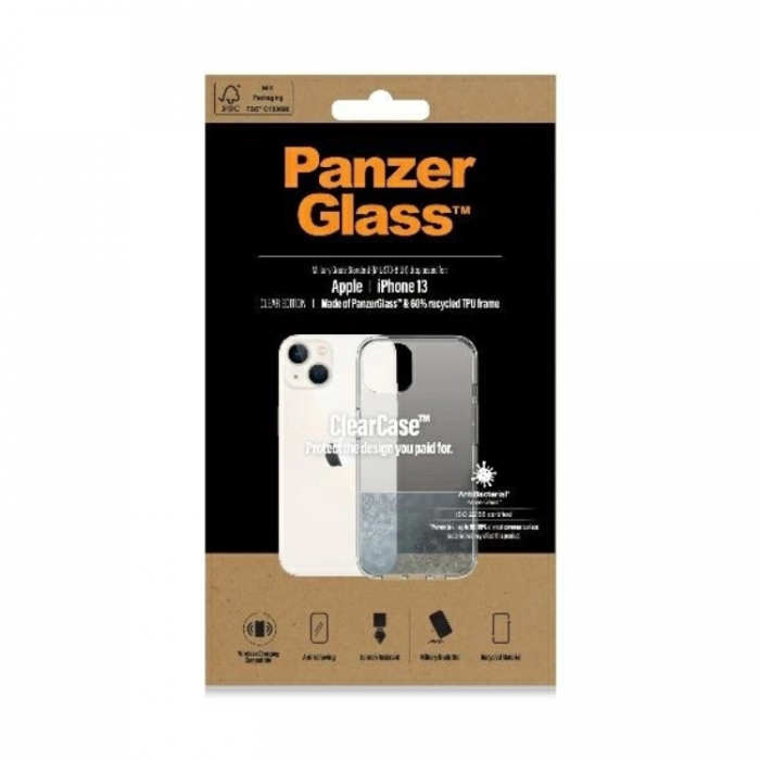 PanzerGlass - PanzerGlass iPhone 13/14/15 Mobilskal Antibacterial - Transparent