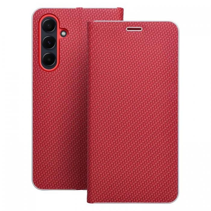 A-One Brand - Xiaomi Redmi Note 13 Pro Plus Plnboksfodral Luna Carbon - Rd