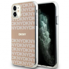 DKNY - DKNY iPhone 11/XR Mobilskal Magsafe IML Mono & Stripe - Rosa