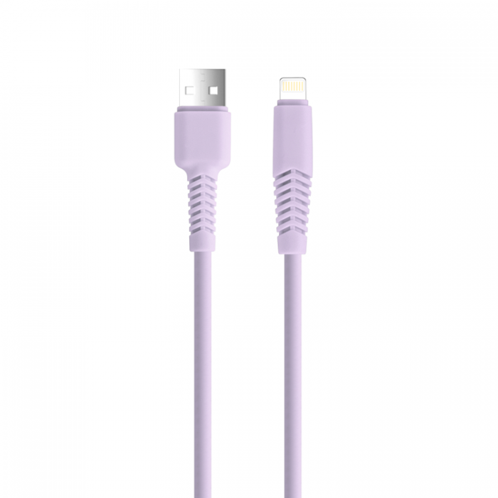 Setty - Setty USB Till Lightning 1.5m Kabel 2.1A KSA-L-1.529 - Lila