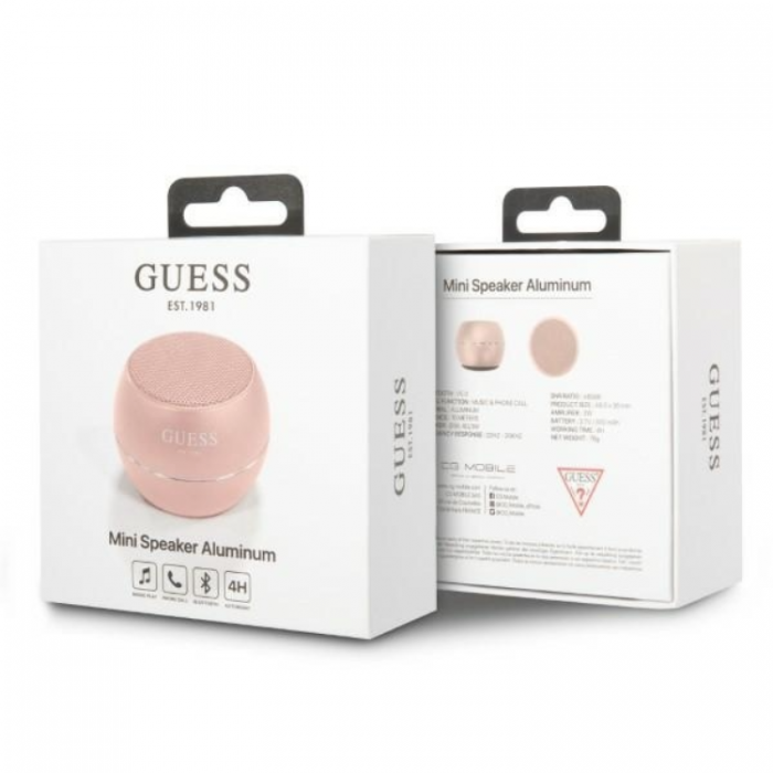 Guess - Guess Bluetooth Hgtalare Mini - Rosa