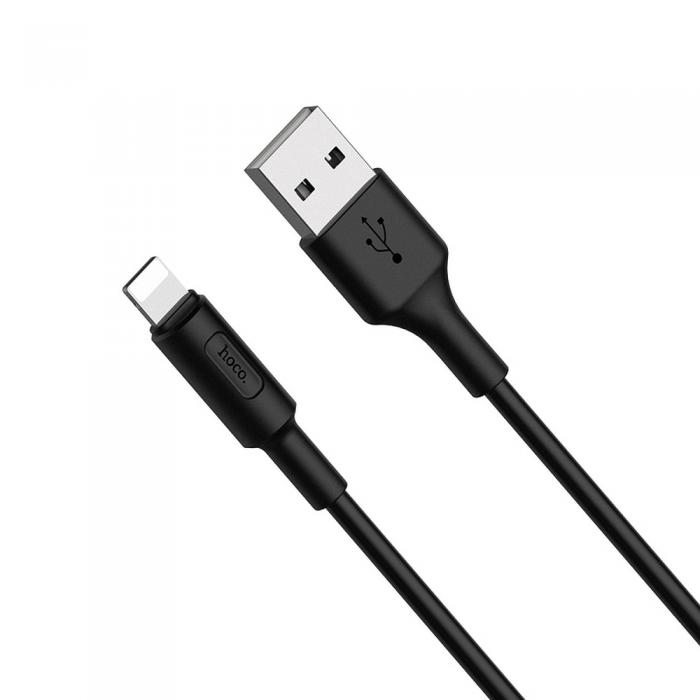 Hoco - HOCO Soarer USB-A till Lightning kabel X25 1m - Svart