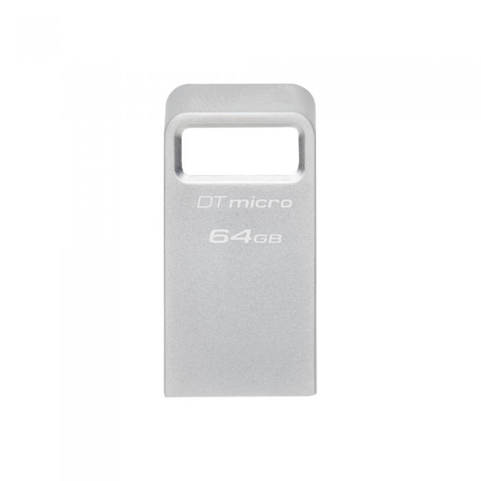 Kingston - Kingston Pendrive 64GB USB 3.0 DT Micro G2 Metall Silver