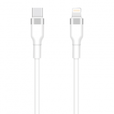 Setty - Setty USB-C till Lightning kabel 1m 3A KSC-L-130 - Vit