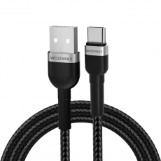 Wozinsky - Wozinsky USB-C/USB-A 2.4A Kabel 2m - Svart